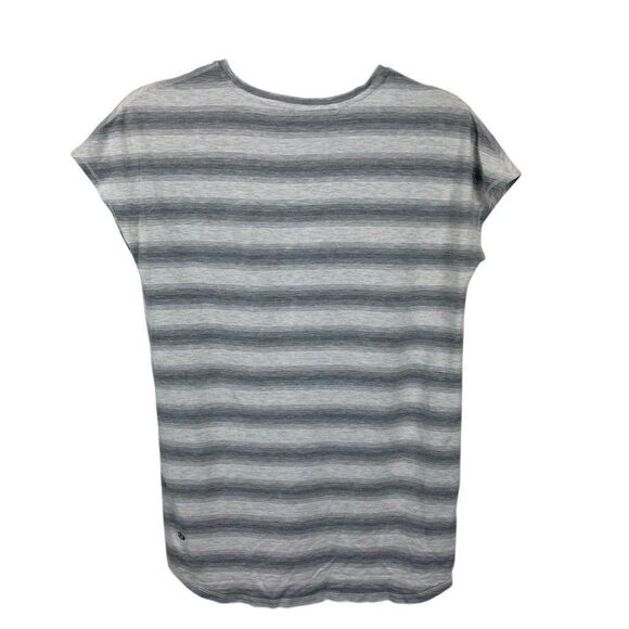 Lululemon Gray White Striped‎ T Shirt M/L? - Picture 2 of 6